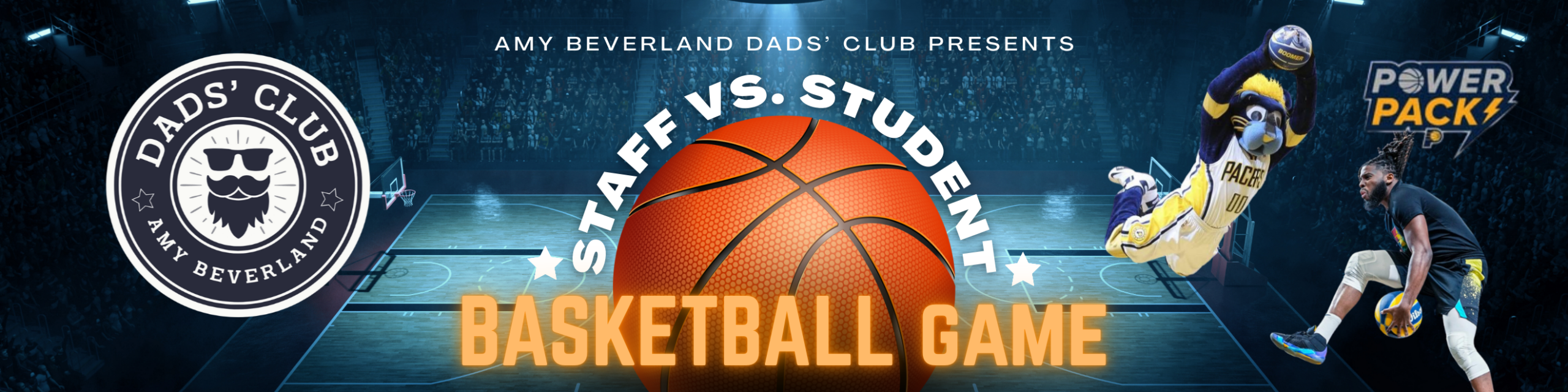 Amy Beverland Staff vs Student Basketball event